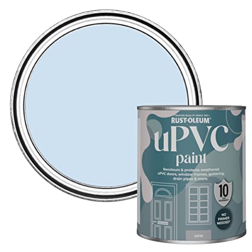 Rust-Oleum Blue uPVC Door and Window Paint In Satin Finish - Powder Blue 750ml