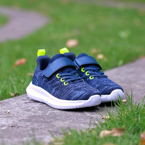 Toandon Girls Boys Kids Lightwight Breathable Athletic Sport Sneakers2