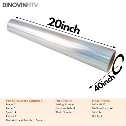 Image of Rainbow Spectrum HTV Vinyl Rolls | Heat Transfer Vinyl | 20inch x 40inch | PU for Shirts | Metallic Finish | Soft Touch | Iron on Vinyl for Cricut & Cameo | Easy to Cut & Weed for HTV Design