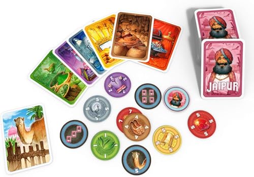 Image of Family Card & Board Games for Adults and Kids, Fun Strategy & Party for All Ages, Multi-Players, Perfect for Game Nights, Travel & Home Entertainment (Jaipur)