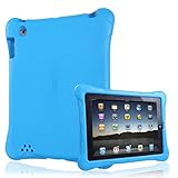 HDE iPad Shockproof Case - Graphene Series Shock-Absorption Cover Heavy Duty Bumper Protection for Apple iPad 2 iPad 3 iPad 4 (Blue)