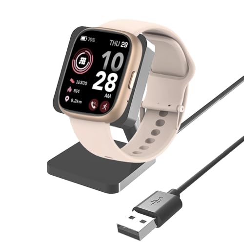 IDW26 Smart Watch Charger,Lamshaw Charging Stand Desk Holder Charging Dock Station Compatible with MMBX Smart Watch Charger/AITAFY IDW26/ Faweio IDW26/ MILOUZ IDW26 Smart Watch-1.83" (Black-Dock) by Lamshaw - Used condition - CA$4.71