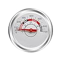 Hiorucet Grill Thermometer Heat Indicator Replacement for Weber, Charbroil, Brinkmann, Nexgrill, Jenn-Air, Kenmore, 2 3/8 Inch Smoker Temperature Gauge for Weber Genesis II E-310, Brinkmann 810-3660-S