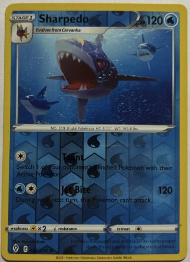 Evolving Skies - Sharpedo - 036/203 - Reverse Holo - NM/M