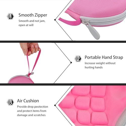 co2CREA Hard Case Replacement for Logitech MX Ergo / Ergo M575 Wireless Trackball Mouse (Pink Case) - Image 8