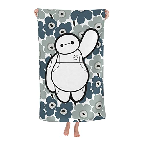 ベイマックス(1) アニメ バスタオル 大判 吸水 フェイスタオル 速乾 抗菌 防臭 ふわふわ 赤ちゃん用 家庭用 子供 人気 かわいい プレゼント 80×130cm vz90