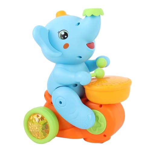 Elefanten-Elektroauto-Spielzeug, Pädagogische Musik, Lichteffekt, Gehendes Elefanten-Elektroauto-Musikspielzeug mit Trommel-Schwimmball