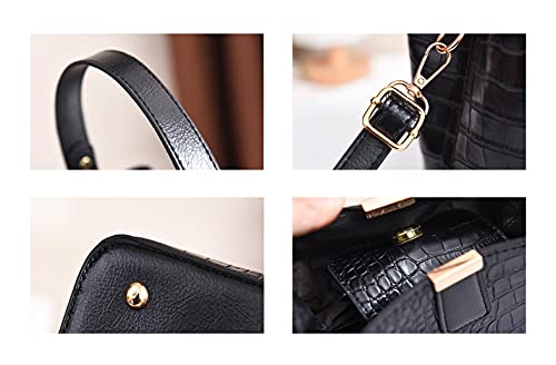 Bolso de mano y hombro para mujer en PU cuero sintético miniatura 5