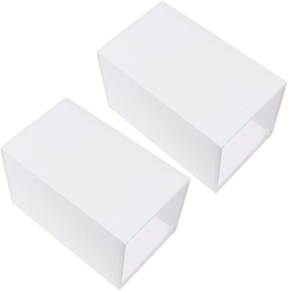 OSALADI Light Fixtures Fabric Lamp Shade Cover: 2pcs Square Cloth Lamp Shade E27 Rectangular Cube Fabric Light Shade Decoration Lamp Cover for Table Lamp Floor Pendant Light Lamp Shades