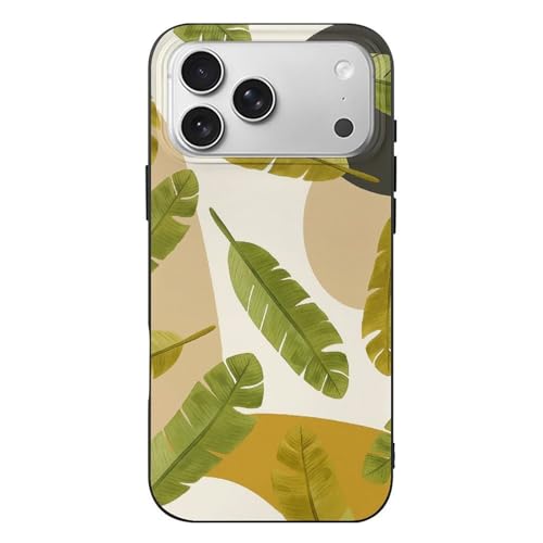 Boho Summer Banana Leaves Compatible with iPhone 17 Case Slim