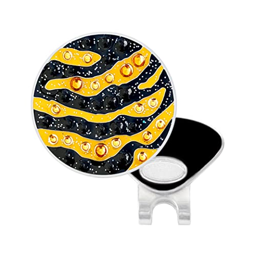 NAVIKA Tiger Print Golf Ball Marker with Austrian Crystals - Safari Animal Theme - Hat Clip Gift for Women Golfers by NAVIKA - Used condition - US$8.15