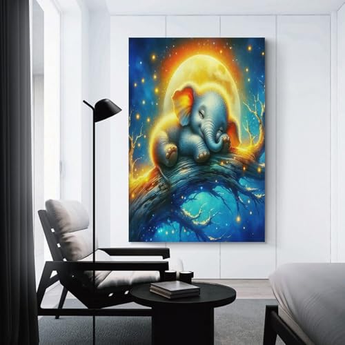 Éléphant mural pour chambre bébé et déco salon moderne - 3