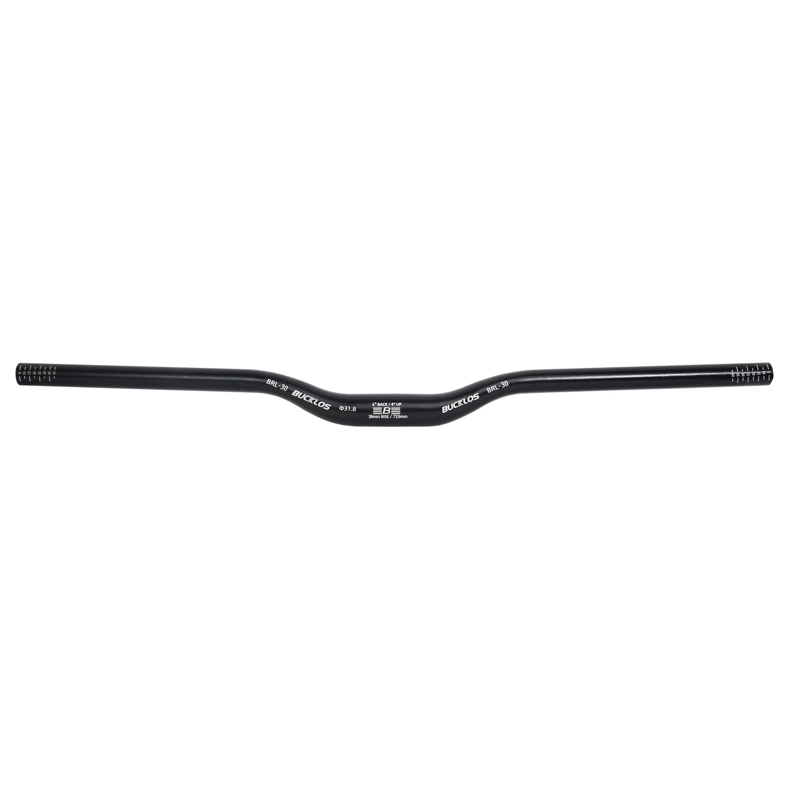 AEYINO Mountain Bike MTB Handlebars 31.8mm - 30/50/90/120mm Rise MTB Aluminum Alloy Handlebar - 720/780mm Extra Long Bicycle Riser HandleBars for E-Bike Folding Bike Downhill Racing