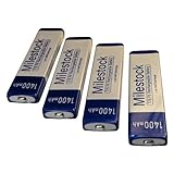 Milestock 4-Pcs Gumstick Battery for Panasonic Sony JVC Sharp Aiwa Portable Minidisc CD Player