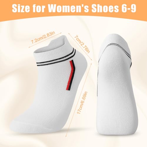 Jspupifip 6 Pairs Women Ankle Socks Athletic Running Low Cut Socks Cotton No Show Ankle Tab Sock US 6-92