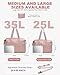 Pritent Travel Duffle Bag, Waterproof Weekender Overnight Hospital Bags for Women Men with Toiletry Bag Lightweight Carry on Duffle Gym Bag for Travel, Airplanes, Sports(Pink, Large)