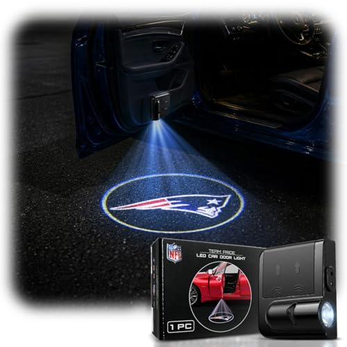 Image of LED Car Door Light - Officially Licensed NFL Wireless Projector - Show Your Team Pride - Battery Powered, Easy Install