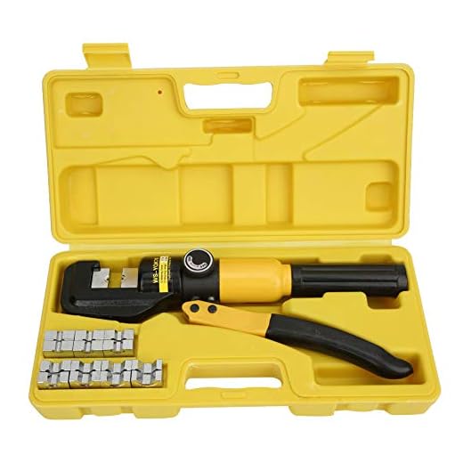 8 Ton Hydraulisk Tråd & Kabelplint Terminal Fin Manuell 8T Hydraulisk Klä mma Crimping Tool 16 Dies 4-70 mm²