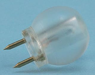 Dollhouse Miniature Round Clear 12V Pin-in Ceiling Globe