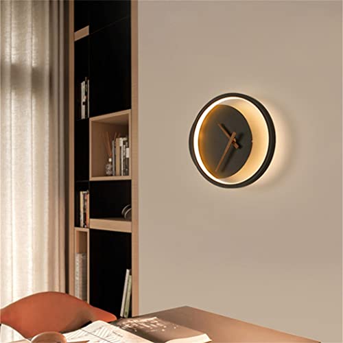 Lámpara de pared reloj redondo nórdico Lucina decoración para salón 3