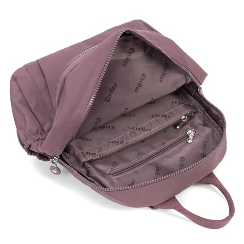 Image of Pealwel Mini Backpack Purse for Women,Small Nylon backpacks for Ladies Backpacks Women Anti Theft Travel Bag (Pink)