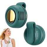 Tragbarer Clip Ventilator, Mini Ventilator Mit Clip, 3 Geschwindigkeiten, Tragbarer Flügelloser Mini-Ventilator zum Einklemmen an Kleidung, Gürtel & Tisch, Leiser Akku Ventilator für Outdoor Büro