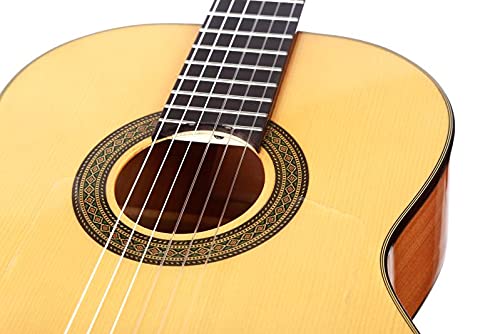 Guitar 39 inch Acoustic Guitar with Solid Spruce/Body Classical Guitar Wooden Guitar - Les Beatles, Paul McCartney, John Lennon, RIngo Starr, George Harrison Guitar 39 inch Acoustic Guitar with Solid Spruce/Body Classical Guitar Wooden Guitar – Image 6