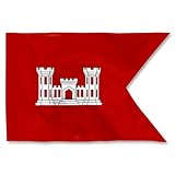 Fyon Custom Engineers Corps Guidon flag US army Sapper Guidons Personalize Flags Double sided 3ply 20x27inch Banner