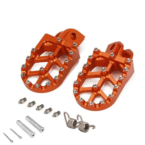 Reposapiés CNC Motocicleta Pedales Para TC TE FC FE 125 150 250 300 450 501 Para Beta RR 2T 4T Para X-TRAINER Estriberas Moto(Orange Set)