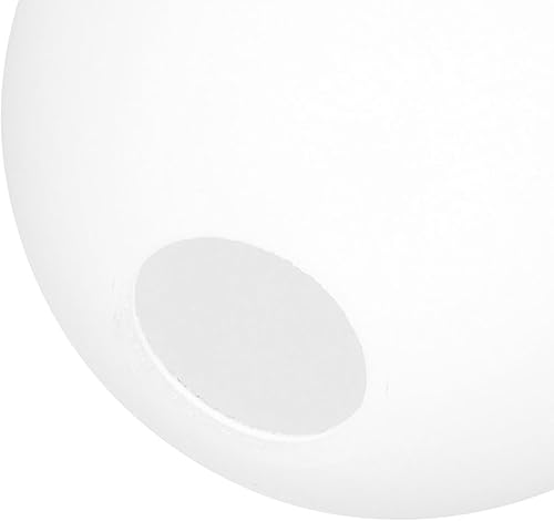Vista 12 de Vaguelly Sombras de lámpara de globo blanco con apertura superior sin cuello, cubierta de lámpara de bola redonda para apliques de pared