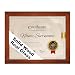 RPJC 8.5x11 Document Frame/Certificate Frames Made of Solid Wood High Definition Glass and Display Certificates Standard Paper Frame Brown