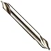 Precision Twist 76HA High Speed Steel Center Drill Bit, Regular Length, Uncoated (Bright) Finish, Round Shank, Spiral Flute, 60 Degree Point Angle, 00 (Pack of 12)