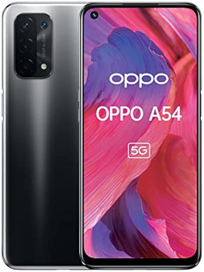 Oppo A54 Dual-SIM 64GB ROM + 4GB RAM (GSM Only | No CDMA) Factory Unlocked 5G Smartphone (Fluid Black) - International Version
