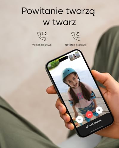 Dzwonek z wideo do drzwi C30 firmy eufy, zasilany baterią, 2K FHD, pozszerzony widok 16:9, łatwa instalacja, połączenie wideo na żywo, wykrywanie ruchu i osób,Kompatybilny z HomeBase S380