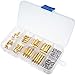 Sutemribor M2.5 Male Female Hex Brass Spacer Standoff Screw Nut Assortment Kit (180Pcs)
