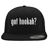 BH Cool Designs got Hookah? - Yupoong 6089 Structured Flat Bill Snapback, Black, One Size