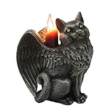 Pacific Giftware Winged Angel Cat Gargoyle Candle Holder