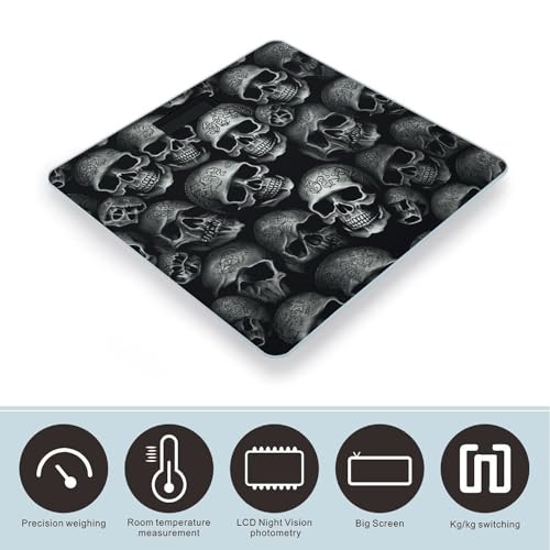 Báscula digital Black Skull para peso corporal 400 lb miniatura 3