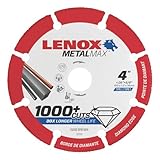 LENOX Tools METALMAX Cut Off Wheel, Diamond Edge, 4-Inch x 5/8-Inch (1972920)