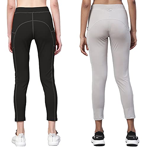 Image of CHKOKKO Women's High Rise Yoga Track Pants Stretchable Sports Tight