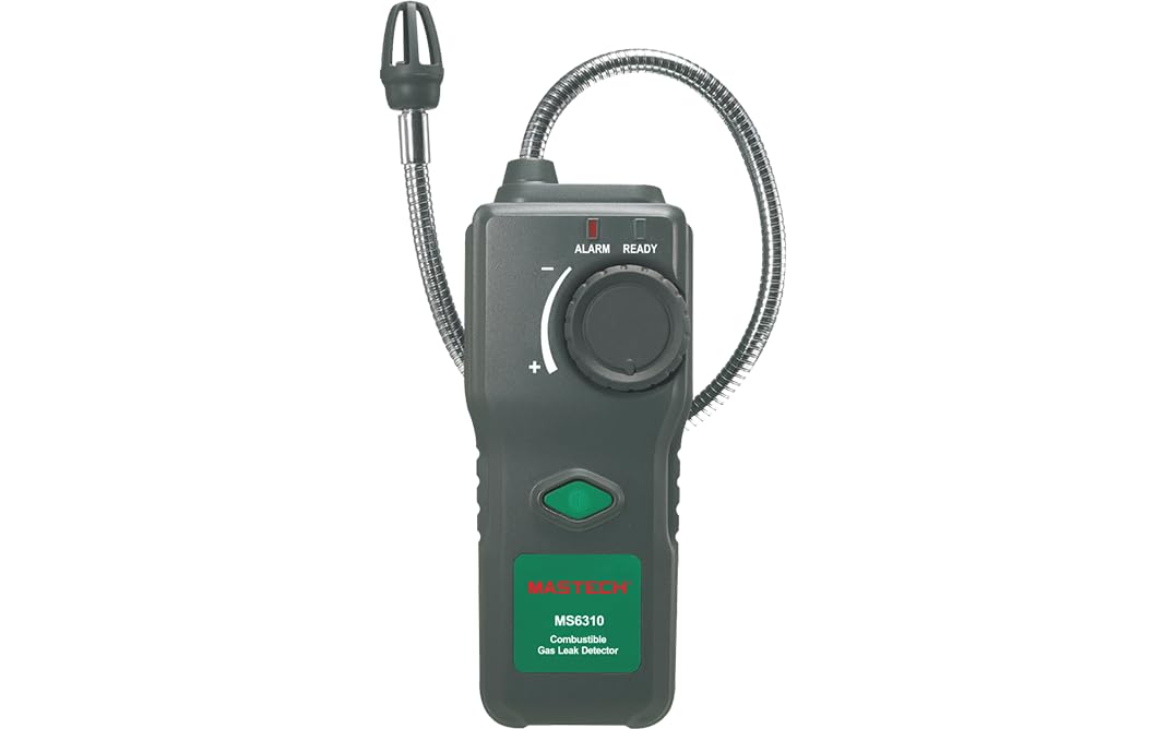 MGL MASTECH MS6310 Portable Combustible Gas Freon Leak Detector Natural Gas Propane Gas Analyzer with Sound Light Alarm Multi-Functions Environment Tester(MS6310)