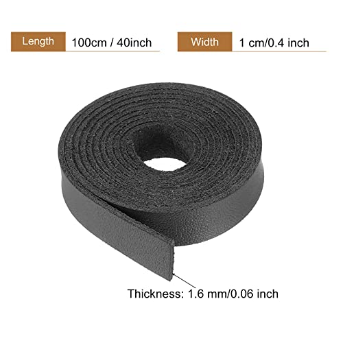 PATIKIL Faux Leather Cord Suede Cord 1cm/0.4" Leather Thread Velvet Cord 100cm/3.28ft for Bracelet Necklace, Beading - Image 2