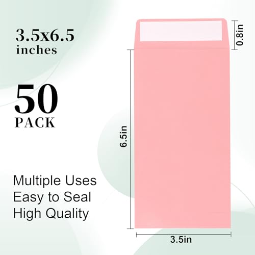 Envelopes para dinheiro, pacote com 100, 8,9 x 16,5 cm, envelope colorido, envelopes coloridos para