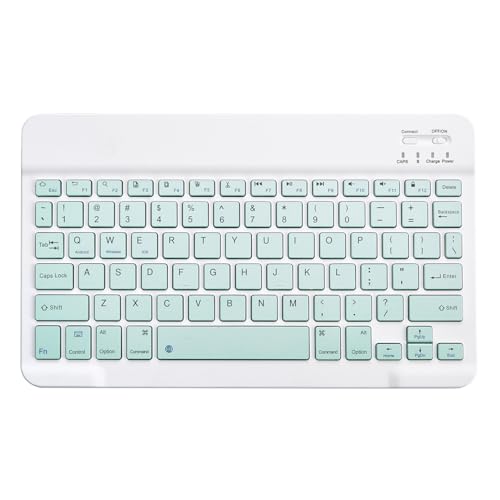 Acolarid Ultra-Slim Rechargeable Bluetooth Keyboard Portable Compact Wireless for Android Windows Samsung Galaxy Tab Tablet Smartphone Cell Phone iOS iPhone...