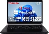 【整備済み品】 【今だけ大容量メモリ16GB】東芝 薄型・軽量化 ノート DynaBook R73 ■第7世代Core i5-7300U/Office 2019/13.3型/Windows11搭載/HDMI 4K出力対応/無線LAN/Wi-fi/USB3.0/在宅勤務 仕事用 学習用 初期設定済 HCMAの電源(整備済み品) (2)MS Office/第7世代Corei5/RAM:16GB/SSD:512GB)