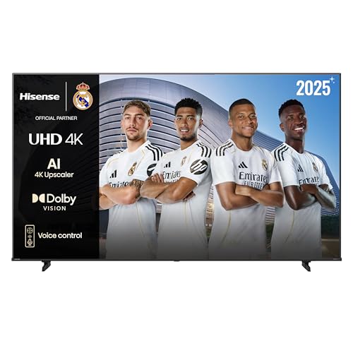 Hisense 85A6Q - UHD 4K Smart TV 85 Pulgadas, Dolby Vision, Escalador IA 4K, Modo Juego Plus, Modo Deportes IA, DTS Virtual X, Control por Voz, Doble Control de Volumen, Auto Ordenación Canales TDT