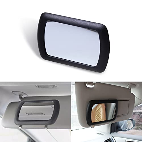 Qodolsi Pack-1 Car Sun Visor Makeup Mirror, 6.6" X 4.3" Sun Visor Mirror Clip, Abs Portable Framed Vanity Mirror Universal For Most Cars Suvs (Black) #TOP25