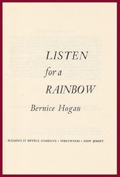 Hardcover Listen for a rainbow Book