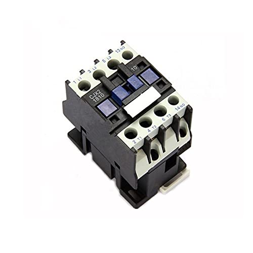 REIUAFWYGV Contactor CJX2-1810 AC.Electronic Starter Contactor 18A 3POLE 3Phase 50/60Hz Interruptor Interruptor Voltaje de Control 220V/380V(Color:Cjx2-1810 Ac110v)