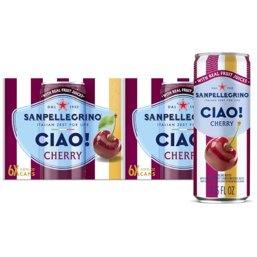 Sanpellegrino CIAO Cherry sparkling water, real...